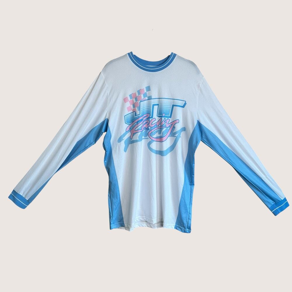 Honda JT Racing Pro Tour Vintage Style Motorcross Jersey Pink Blue Size Medium